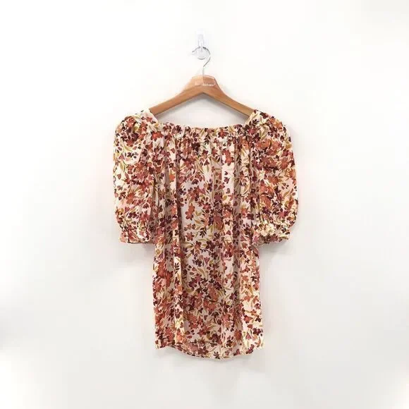 CECE‎ Floral Keyhole Short Sleeve Blouse
CREAM/ ROSE/ YELLOW - Picture 9 of 10